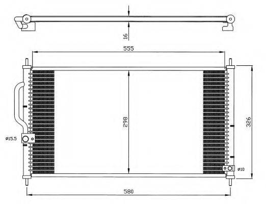 NRF 35627 Конденсатор, кондиционер