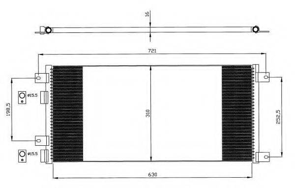 NRF 35643 Конденсатор, кондиционер