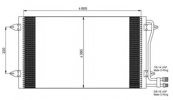 NRF 35656 Конденсатор, кондиционер