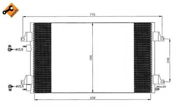 NRF 35760 Конденсатор, кондиционер