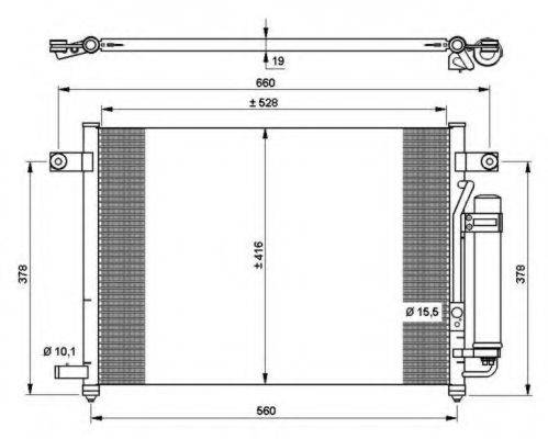 NRF 35767 Конденсатор, кондиционер