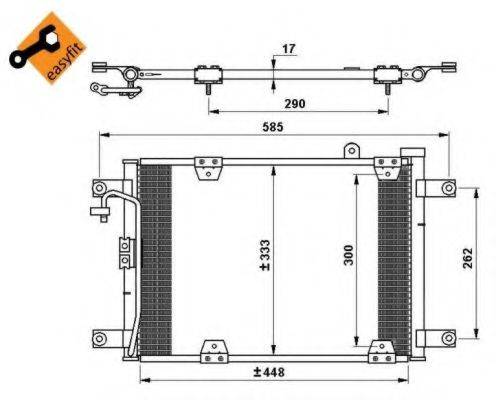 NRF 35768 Конденсатор, кондиционер