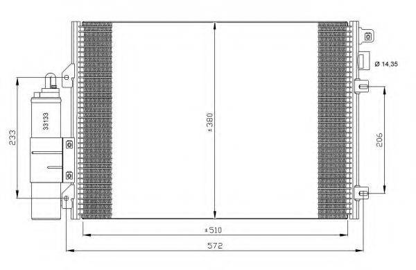 NRF 35771 Конденсатор, кондиционер