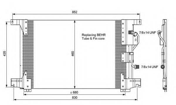 NRF 35772 Конденсатор, кондиционер