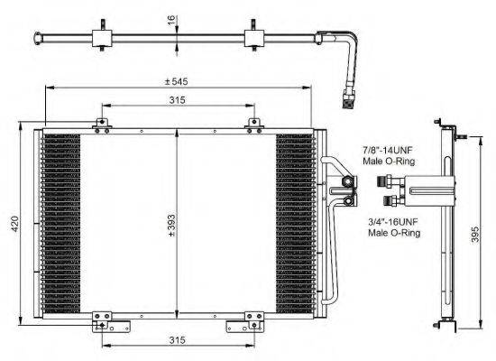 NRF 35815 Конденсатор, кондиционер