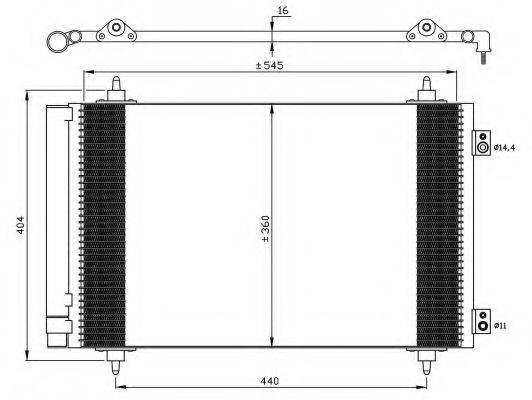 NRF 35844 Конденсатор, кондиционер