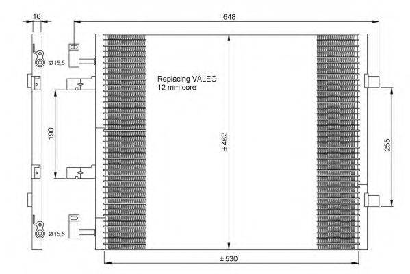 NRF 35845 Конденсатор, кондиционер