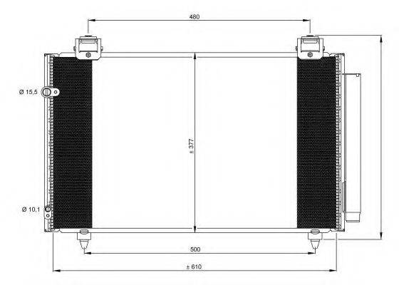 NRF 35861 Конденсатор, кондиционер