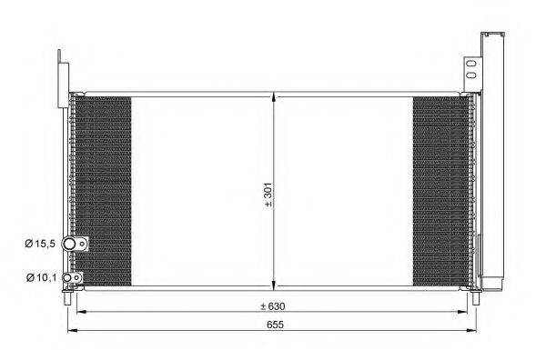 NRF 35863 Конденсатор, кондиционер