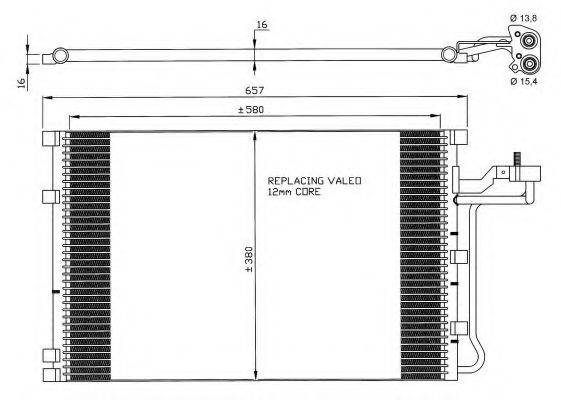 NRF 35882 Конденсатор, кондиционер