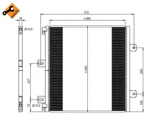 NRF 35901 Конденсатор, кондиционер