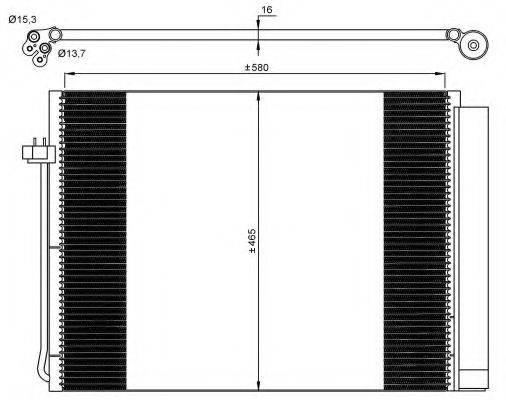 NRF 35906 Конденсатор, кондиционер