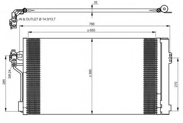 NRF 35934 Конденсатор, кондиционер