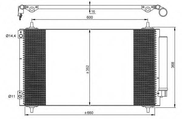 NRF 35935 Конденсатор, кондиционер