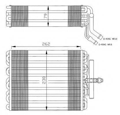 NRF 36012 Испаритель, кондиционер