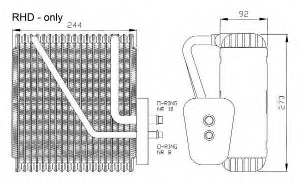 NRF 36046 Испаритель, кондиционер