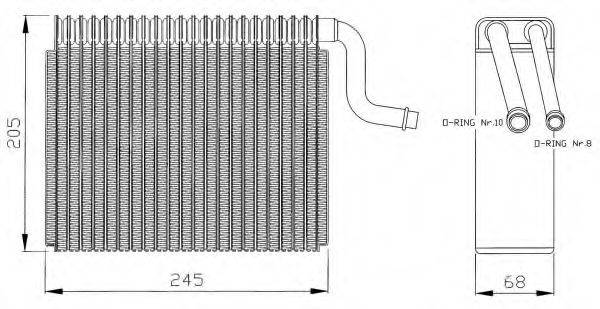 NRF 36050 Испаритель, кондиционер