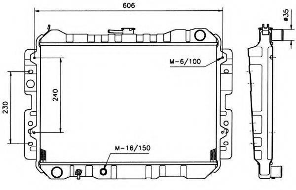 NRF 506503 Радиатор, охлаждение двигателя