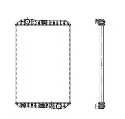 NRF 509720 Радиатор, охлаждение двигателя