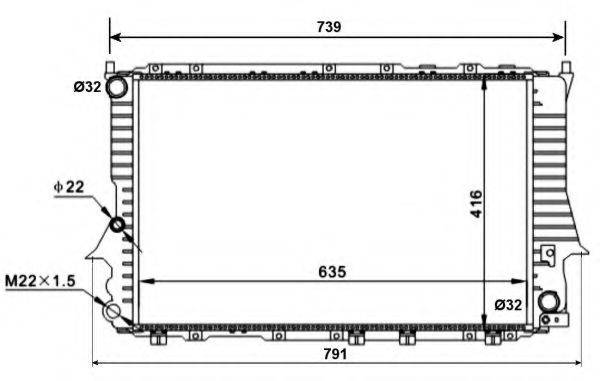 NRF 51318 Радиатор, охлаждение двигателя