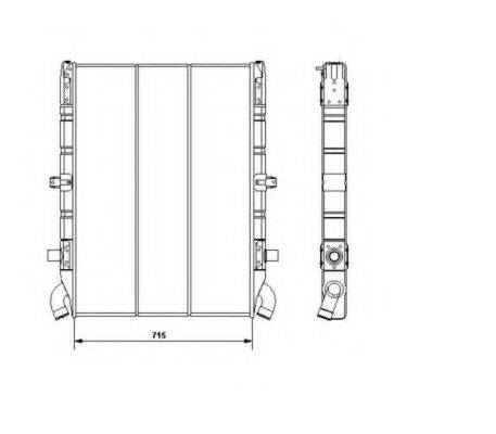 NRF 514790 Радиатор, охлаждение двигателя