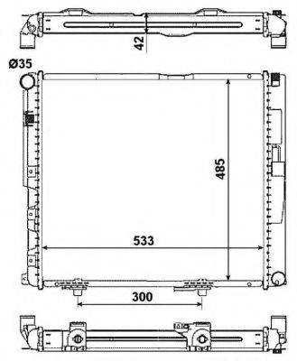 NRF 516572 Радиатор, охлаждение двигателя