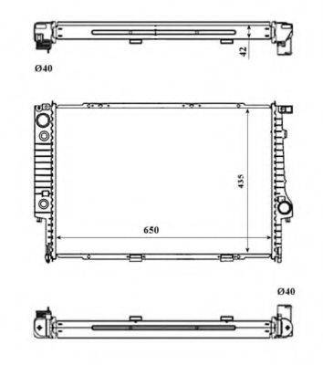 NRF 519589 Радиатор, охлаждение двигателя