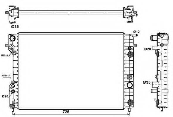 NRF 529689 Радиатор, охлаждение двигателя