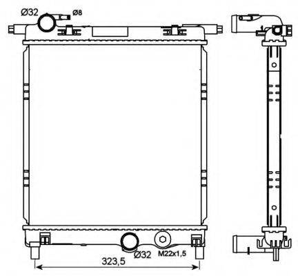 NRF 53101 Радиатор, охлаждение двигателя