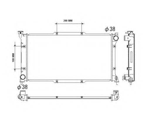 NRF 53512 Радиатор, охлаждение двигателя