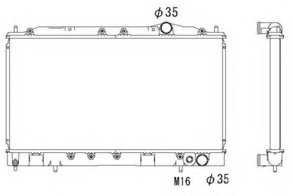 NRF 53521 Радиатор, охлаждение двигателя