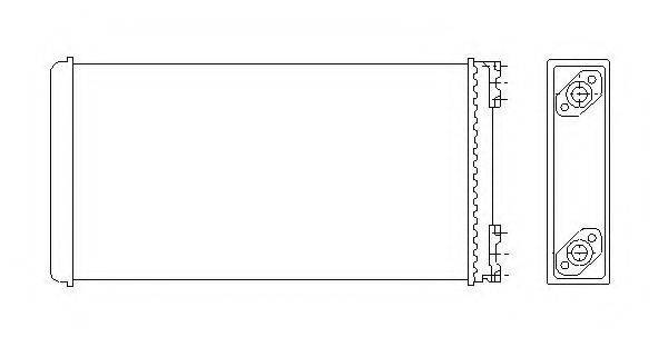 NRF 53544 Теплообменник, отопление салона