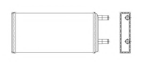 NRF 53547 Теплообменник, отопление салона