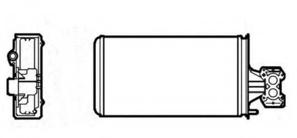 NRF 53624 Теплообменник, отопление салона