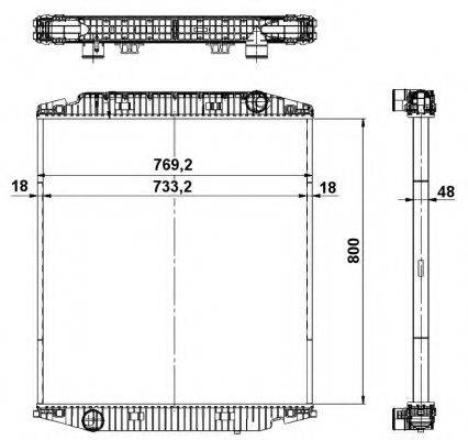 NRF 539567 Радиатор, охлаждение двигателя