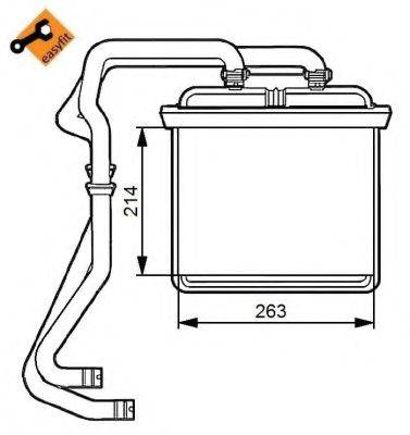 NRF 54215 Теплообменник, отопление салона