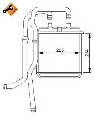 NRF 54216 Теплообменник, отопление салона