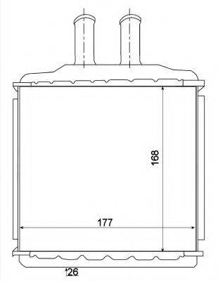 NRF 54270 Теплообменник, отопление салона