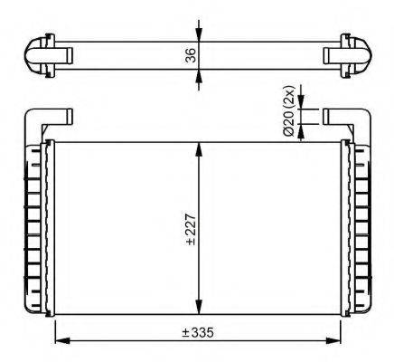 NRF 54299 Теплообменник, отопление салона