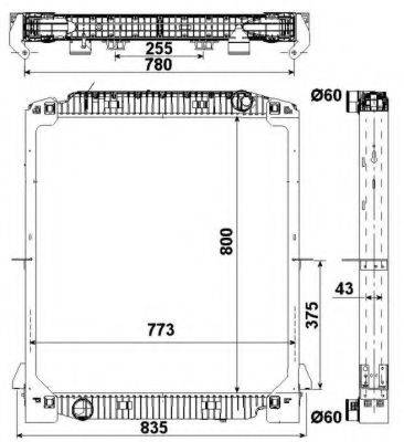 NRF 549567 Радиатор, охлаждение двигателя