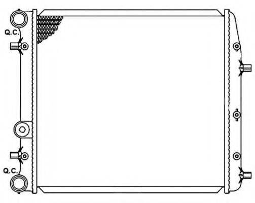 NRF 58337 Радиатор, охлаждение двигателя