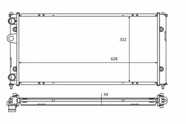 NRF 58386 Радиатор, охлаждение двигателя