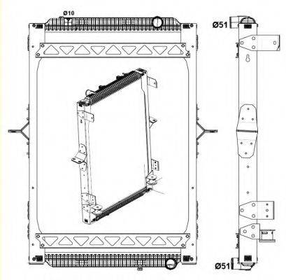 NRF 58404 Радиатор, охлаждение двигателя