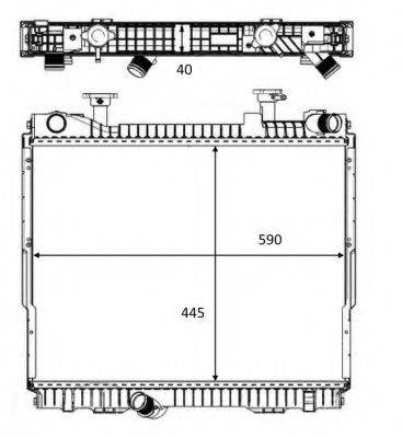 NRF 58484 Радиатор, охлаждение двигателя