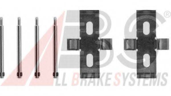 A.B.S. 1009Q Комплектующие, колодки дискового тормоза