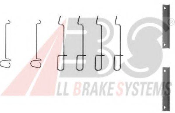 A.B.S. 1070Q Комплектующие, колодки дискового тормоза