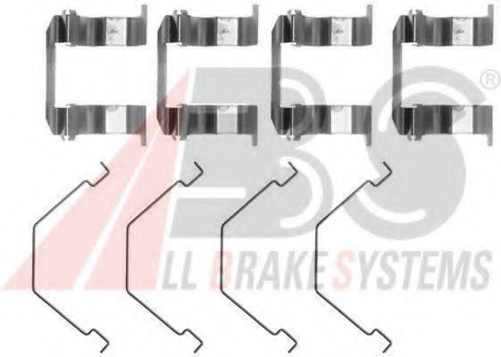 A.B.S. 1158Q Комплектующие, колодки дискового тормоза