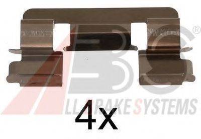 A.B.S. 1293Q Комплектующие, колодки дискового тормоза
