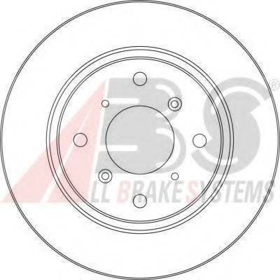 A.B.S. 16206OE Тормозной диск