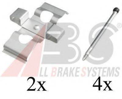 A.B.S. 1635Q Комплектующие, колодки дискового тормоза